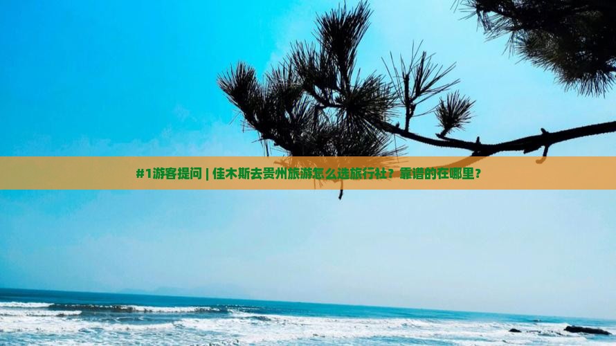 #1游客提问 | 佳木斯去贵州旅游怎么选旅行社？靠谱的在哪里？