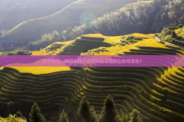 五天时间，如何从株洲出发探秘贵阳的山水与文化？