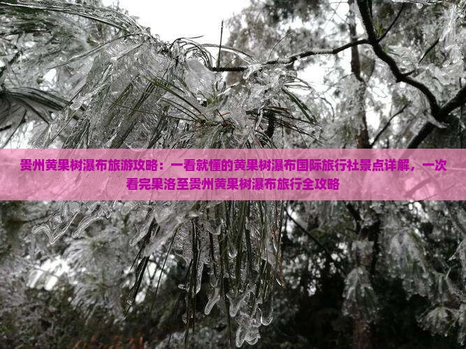 贵州黄果树瀑布旅游攻略：一看就懂的黄果树瀑布国际旅行社景点详解，一次看完果洛至贵州黄果树瀑布旅行全攻略