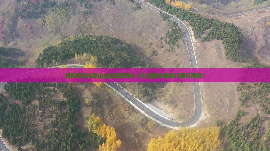 如何规划从保山出发至贵州小七孔的团体旅游行程与预算？