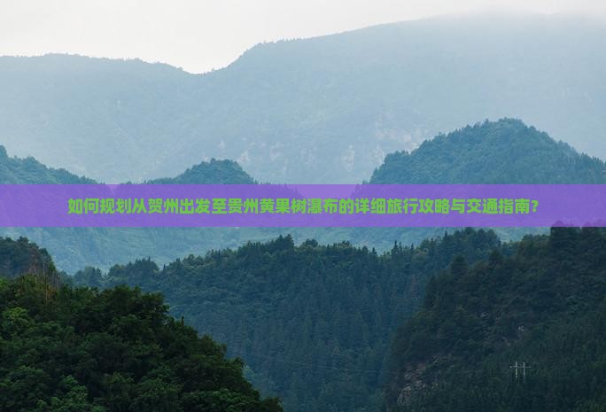如何规划从贺州出发至贵州黄果树瀑布的详细旅行攻略与交通指南？