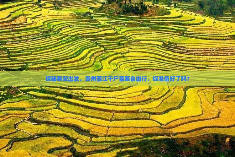 探秘泰安出发，贵州西江千户苗寨自由行，你准备好了吗？