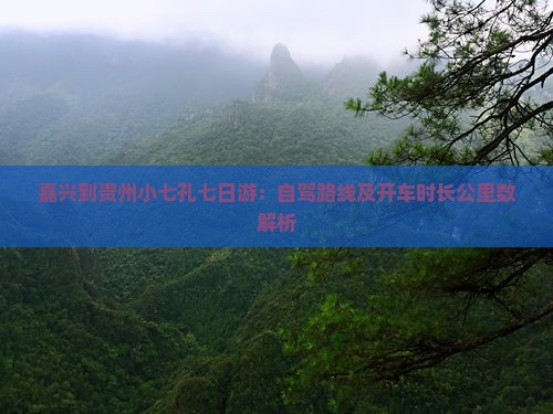 嘉兴到贵州小七孔七日游：自驾路线及开车时长公里数解析