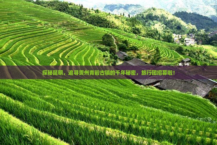 探秘昆明，追寻贵州青岩古镇的千年秘密，旅行团招募啦！