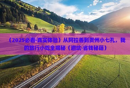 阿拉善盟去贵州小七孔旅游小吃