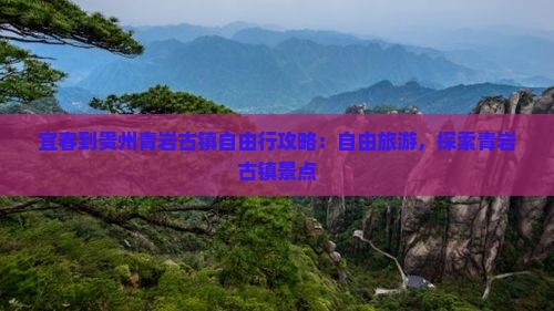 宜春到贵州青岩古镇自由行
