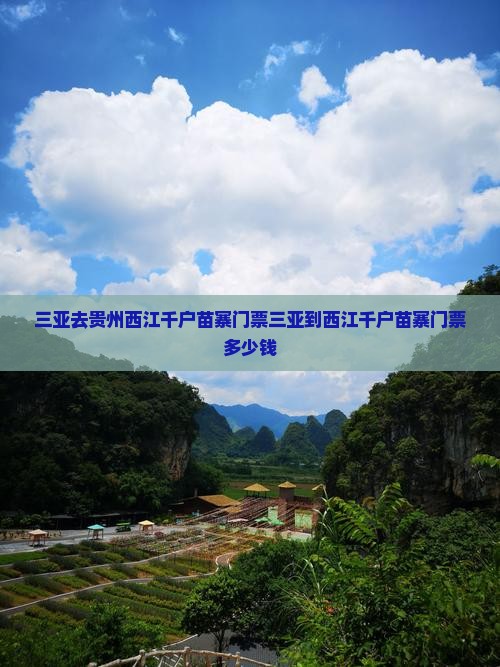 三亚去贵州西江千户苗寨门票