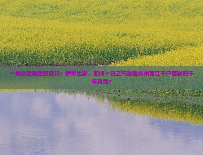 一场说走就走的旅行：伊犁出发，如何一日之内邂逅贵州西江千户苗寨的千年风情？