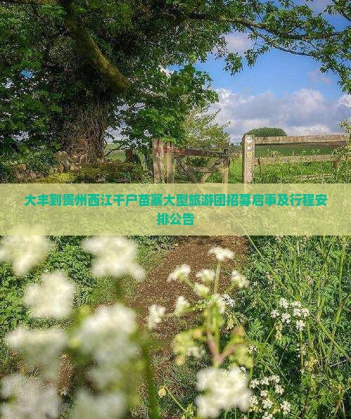 大丰到贵州西江千户苗寨大型旅游团招募启事及行程安排公告