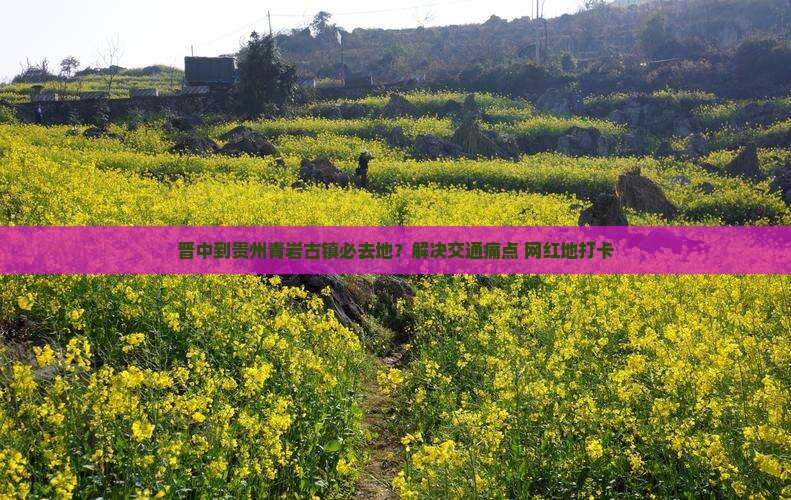 晋中到贵州青岩古镇必去地？解决交通痛点+网红地打卡