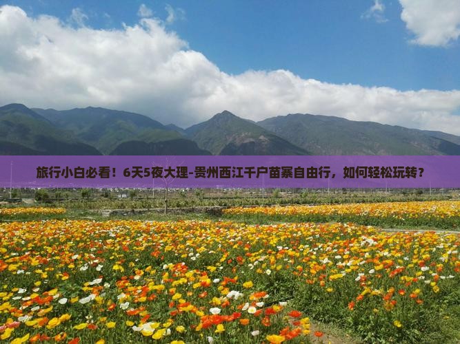 旅行小白必看！6天5夜大理-贵州西江千户苗寨自由行，如何轻松玩转？