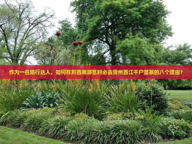 作为一名旅行达人，如何在黔西南游览时必去贵州西江千户苗寨的八个理由？