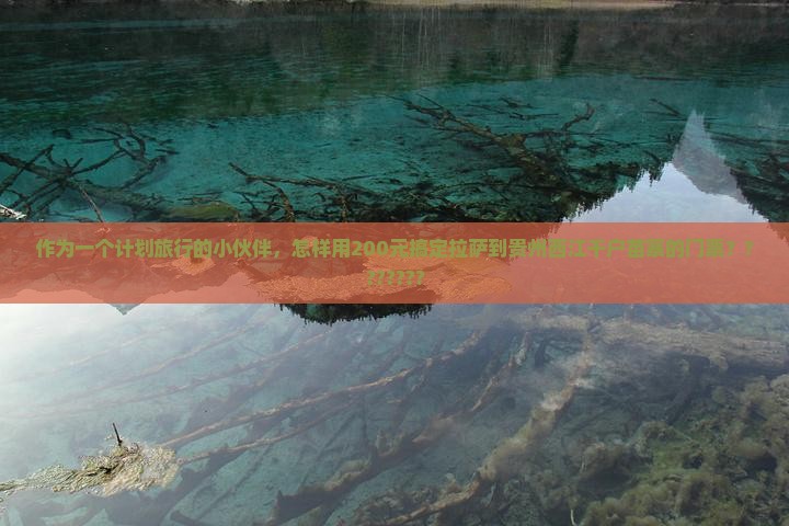 作为一个计划旅行的小伙伴，怎样用200元搞定拉萨到贵州西江千户苗寨的门票？???????