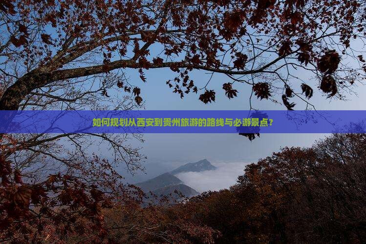 如何规划从西安到贵州旅游的路线与必游景点？