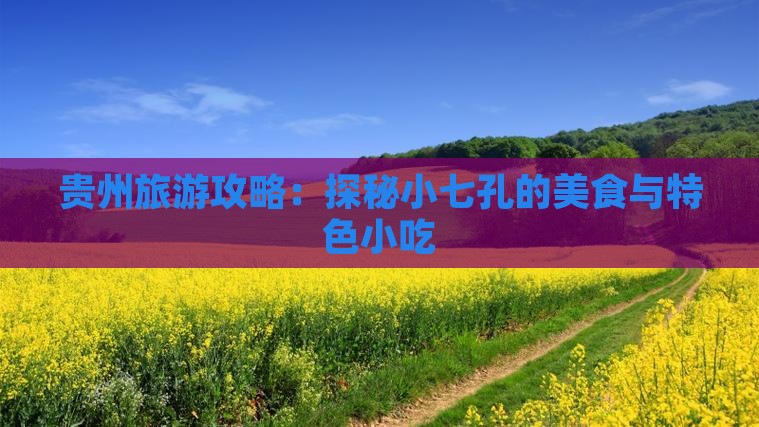 诸城去贵州小七孔旅游小吃