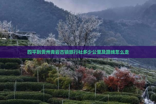 四平到贵州青岩古镇旅行社