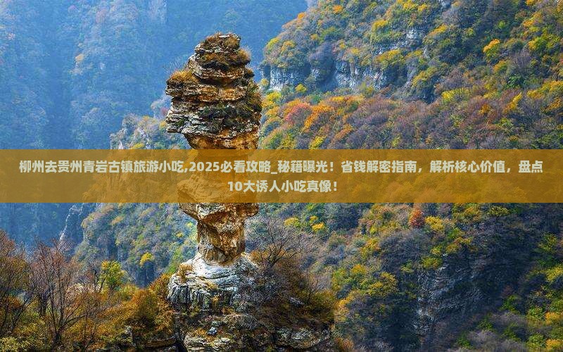 柳州去贵州青岩古镇旅游小吃