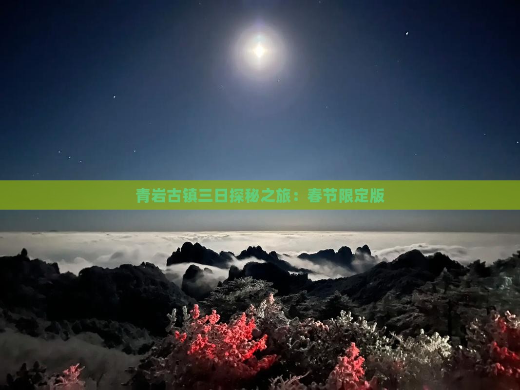青岩古镇三日探秘之旅：春节限定版