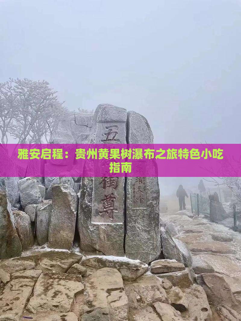 雅安启程：贵州黄果树瀑布之旅特色小吃指南