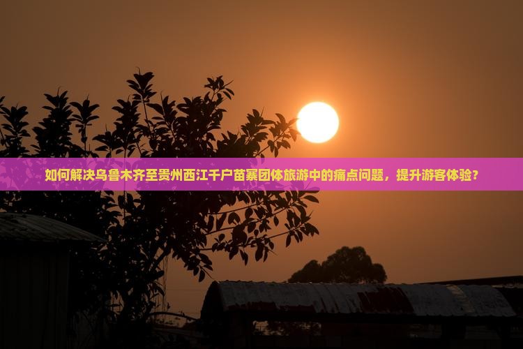 如何解决乌鲁木齐至贵州西江千户苗寨团体旅游中的痛点问题，提升游客体验？
