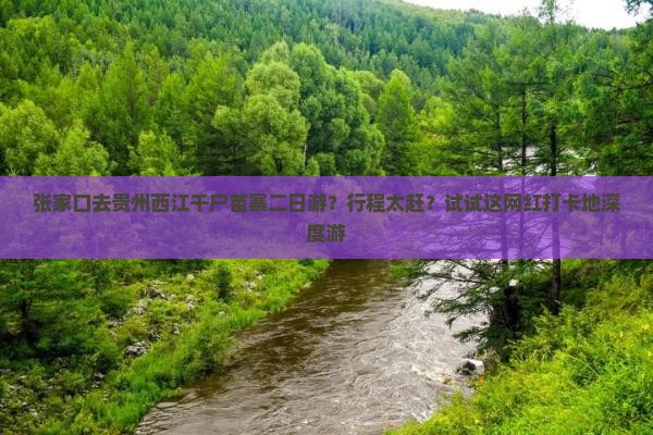 张家口去贵州西江千户苗寨二日游