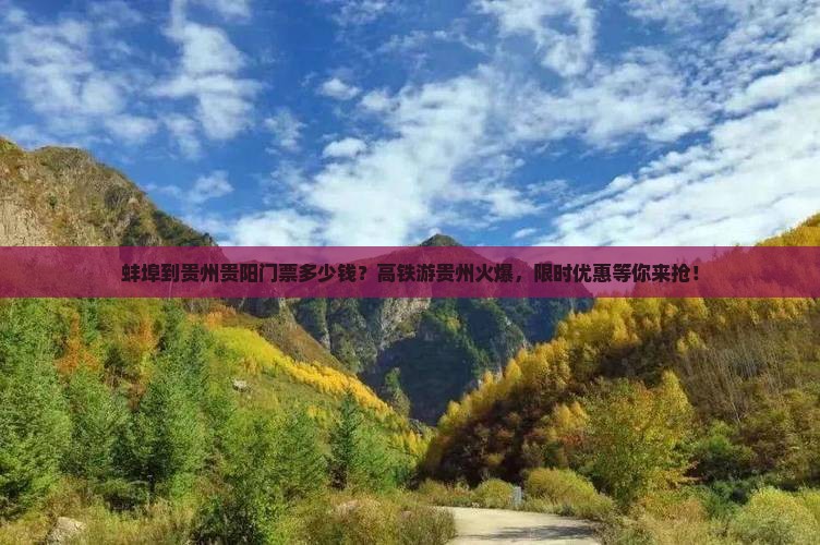 蚌埠到贵州贵阳门票