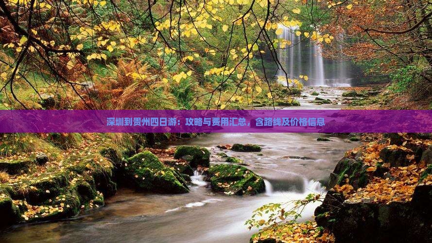 深圳到贵州四日游
