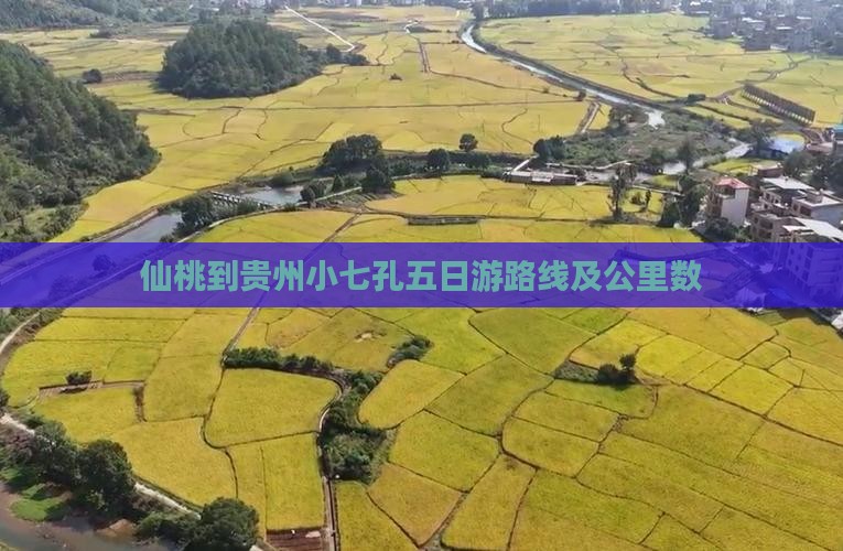 仙桃到贵州小七孔五日游