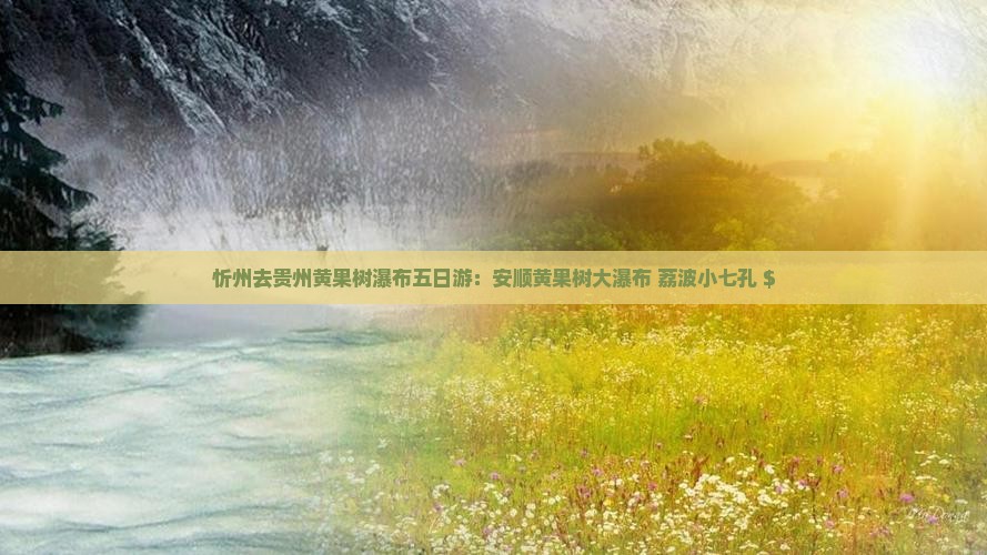 忻州去贵州黄果树瀑布五日游