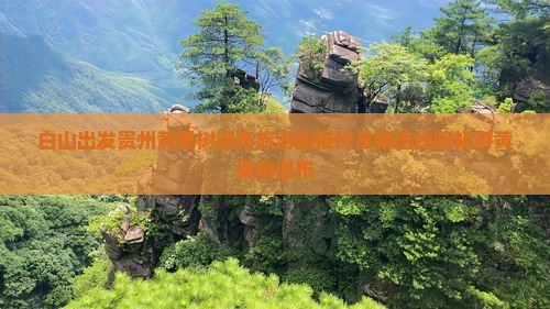 白山到贵州黄果树瀑布大型旅游团