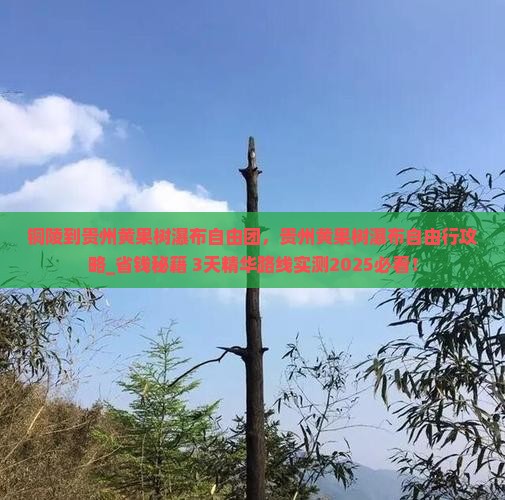 铜陵到贵州黄果树瀑布自由团