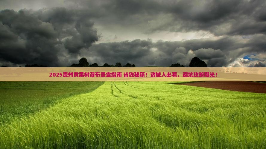 诸城去贵州黄果树瀑布旅游小吃