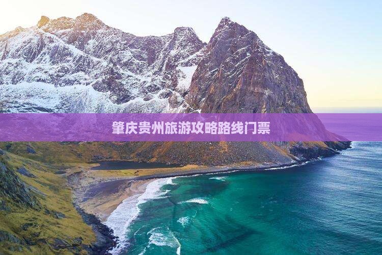 肇庆去贵州门票