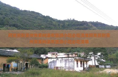 阿克苏到贵州黄果树瀑布旅游小吃