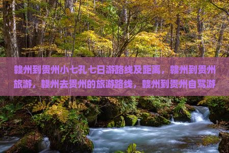 赣州到贵州小七孔七日游