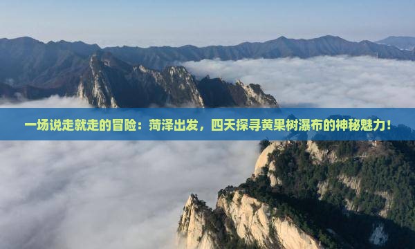 菏泽到贵州黄果树瀑布四日游