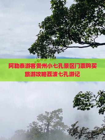 阿泰勒到贵州小七孔门票