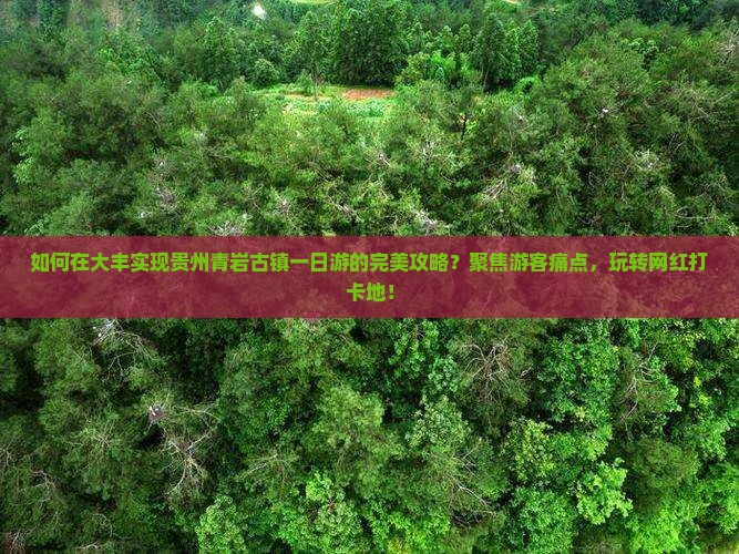 大丰到贵州青岩古镇一日