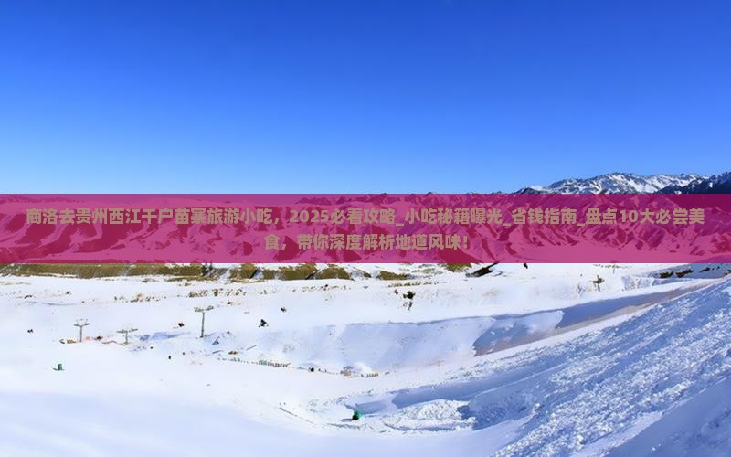 商洛去贵州西江千户苗寨旅游小吃