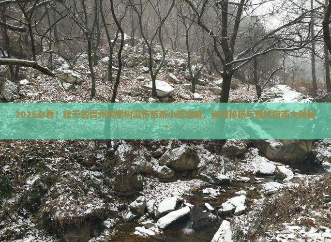 秋天去贵州黄果树瀑布旅游小吃