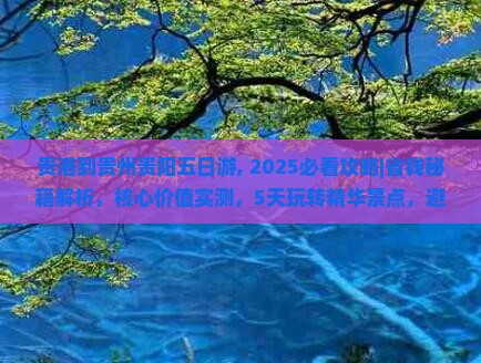 贵港到贵州贵阳五日游