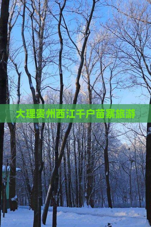 大理到贵州西江千户苗寨大型旅游团