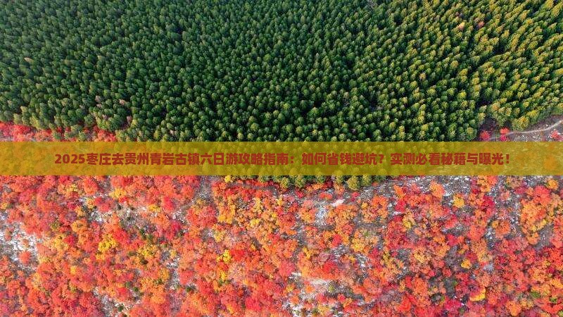 枣庄去贵州青岩古镇六日游