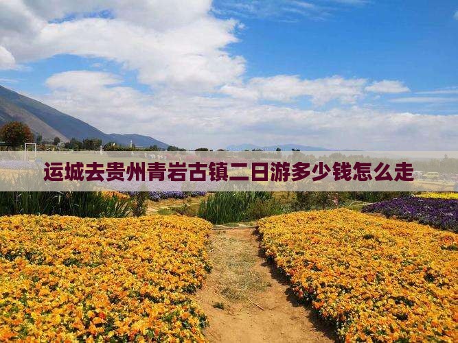 运城去贵州青岩古镇二日游