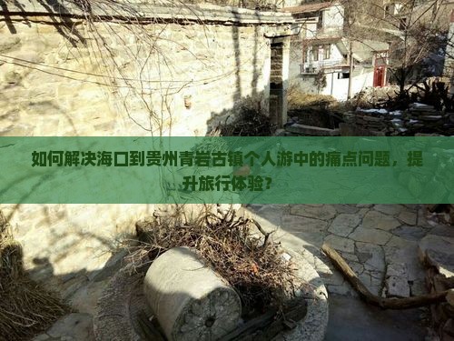 海口到贵州青岩古镇个人游
