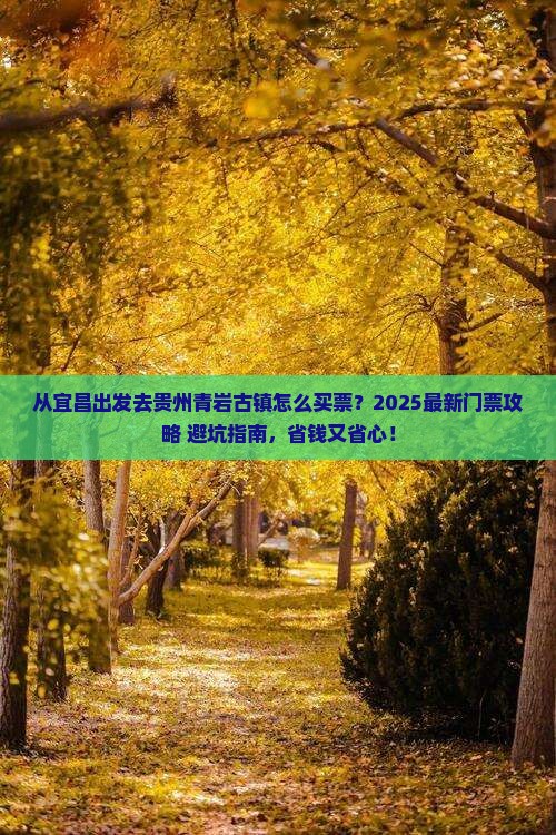 宜昌去贵州青岩古镇门票