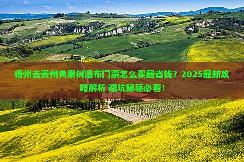梧州去贵州黄果树瀑布门票