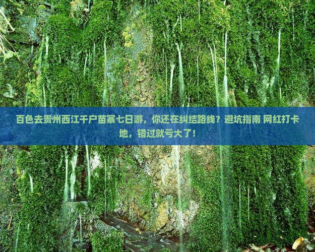百色去贵州西江千户苗寨七日游