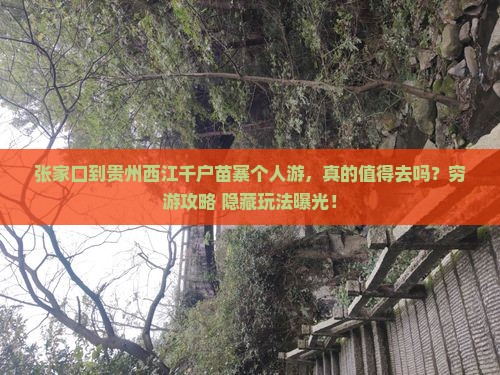 张家口到贵州西江千户苗寨个人游