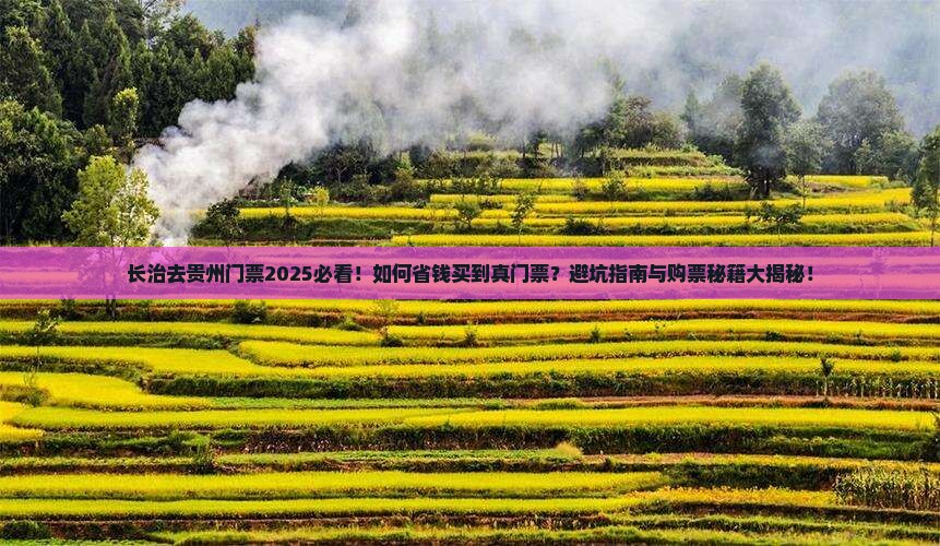 长治去贵州门票